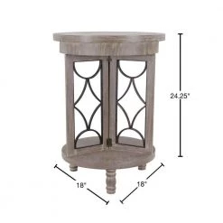 Roberta 24.25 in. Winter Melody Ash and Bronze Side Table by Decor Therapy -Decor Therapy Sale winter melody ash and bronze finish decor therapy end side tables fr8779 40 1000