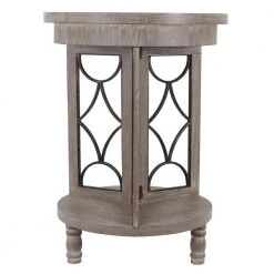 Roberta 24.25 in. Winter Melody Ash and Bronze Side Table by Decor Therapy -Decor Therapy Sale winter melody ash and bronze finish decor therapy end side tables fr8779 c3 1000