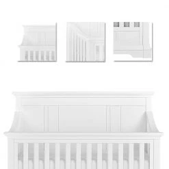Parker Winter White 5-in-1 Convertible Crib by Evolur -Decor Therapy Sale winter white evolur cribs 842 w 4f 1000